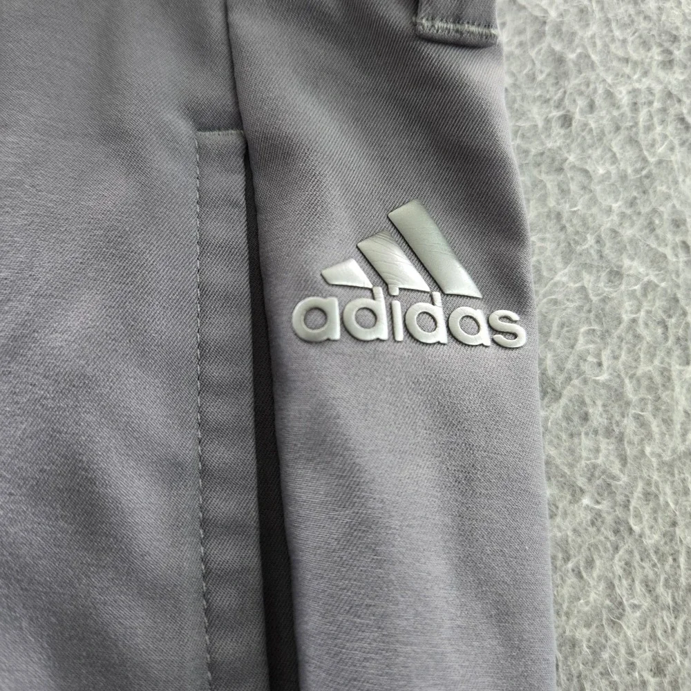 Adidas Men Pants 34X32 Gray Golf Chino Straight Mid Rise Pockets 30